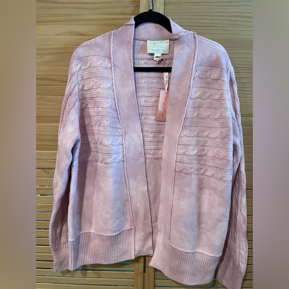 Evy’s Tree pink cardigan